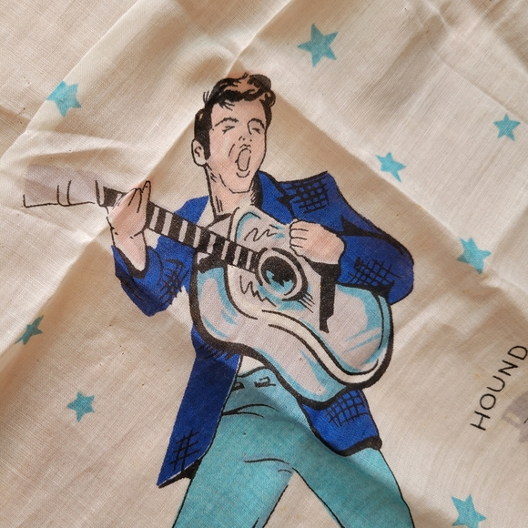 Vintage Elvis Hankie ~ 1956 Elvis Presley Enterprises Handkerchief ~ HTF ~ Nice! - Picture 2 of 11